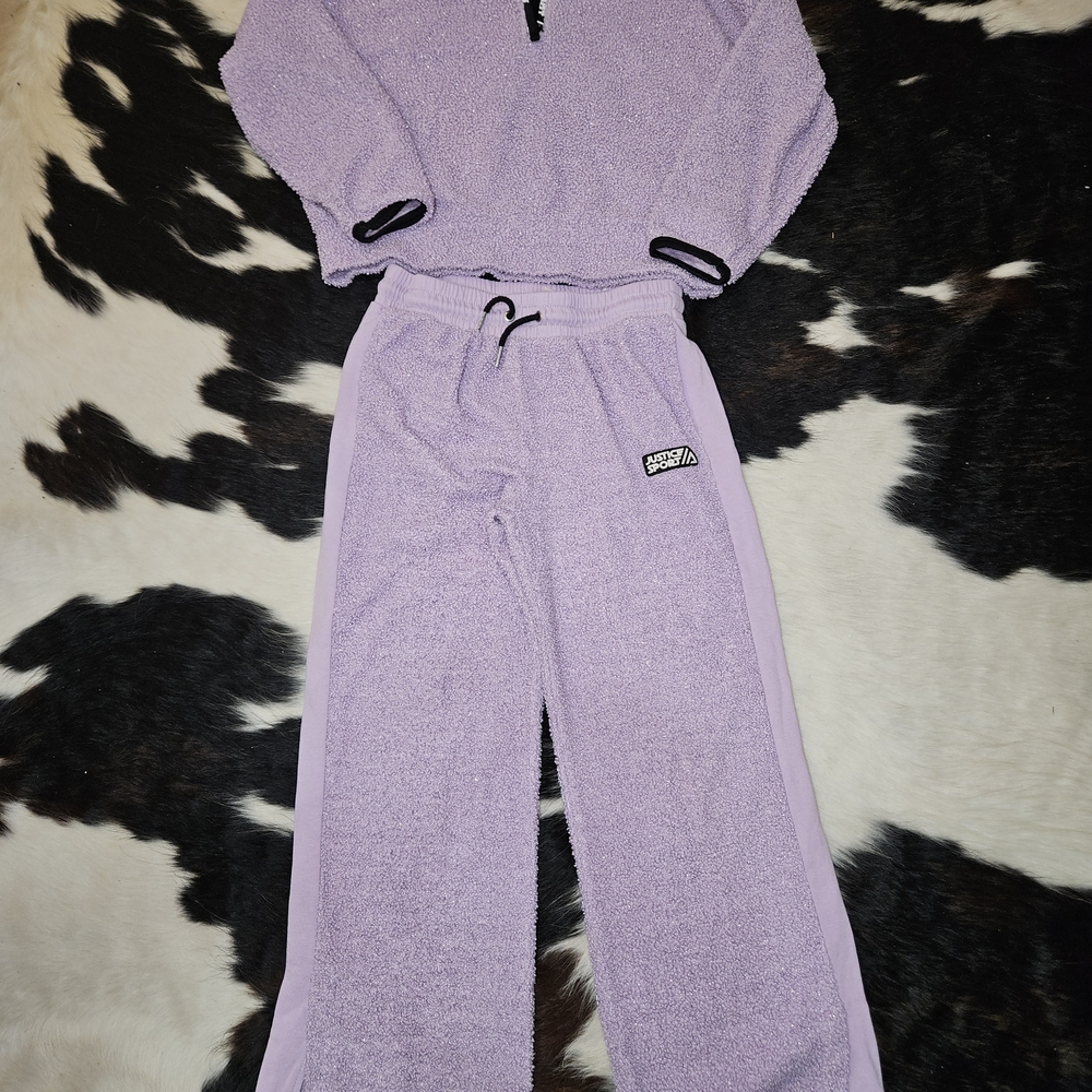 Justice Kids Lilac Fleece Matching Set